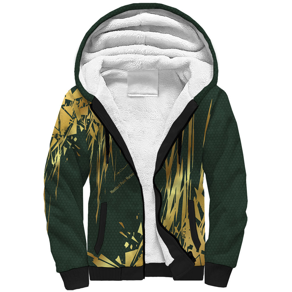 Montford Point Marines Overcoming Sherpa Hoodie Military History Camouflage Art