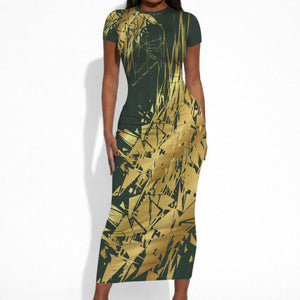 Montford Point Marines Overcoming Short Sleeve Bodycon Dress Military History Camouflage Art