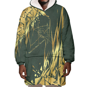 Montford Point Marines Overcoming Wearable Blanket Hoodie Military History Camouflage Art