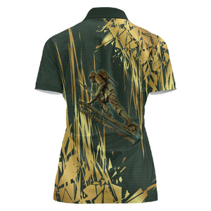 Montford Point Marines Overcoming Women Polo Shirt Military History Camouflage Art