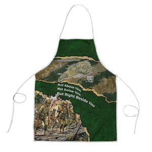 Montford Point Marines Not Above You Apron Iwo Jima Military Map Camouflage Vintage Art
