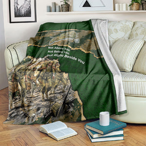 Montford Point Marines Not Above You Blanket Iwo Jima Military Map Camouflage Vintage Art