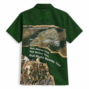 Montford Point Marines Not Above You Hawaiian Shirt Iwo Jima Military Map Camouflage Vintage Art