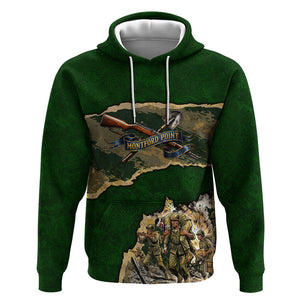 Montford Point Marines Not Above You Hoodie Iwo Jima Military Map Camouflage Vintage Art