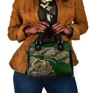 Montford Point Marines Not Above You Shoulder Handbag Iwo Jima Military Map Camouflage Vintage Art