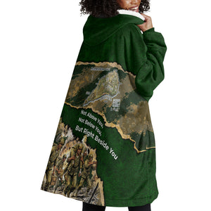 Montford Point Marines Not Above You Wearable Blanket Hoodie Iwo Jima Military Map Camouflage Vintage Art