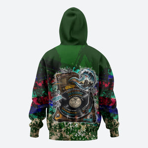 Montford Point Marines 1942 The First 20000 Hoodie Vintage Vinyl Record Camouflage Graffiti Art