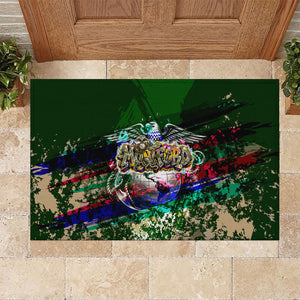 Montford Point Marines 1942 The First 20000 Rubber Doormat Vintage Vinyl Record Camouflage Graffiti Art