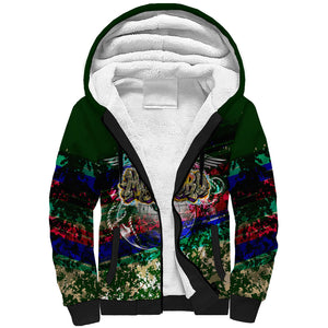 Montford Point Marines 1942 The First 20000 Sherpa Hoodie Vintage Vinyl Record Camouflage Graffiti Art