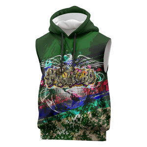 Montford Point Marines 1942 The First 20000 Sleeveless Hoodie Vintage Vinyl Record Camouflage Graffiti Art