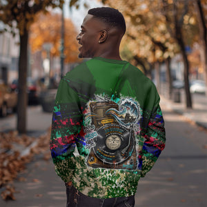 Montford Point Marines 1942 The First 20000 Sweatshirt Vintage Vinyl Record Camouflage Graffiti Art
