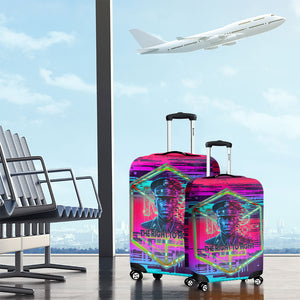 Montford Point Marines Legacy 1942 Luggage Cover The Right To Fight Retro Glitch Vaporwave Art