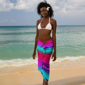 Montford Point Marines Legacy 1942 Sarong The Right To Fight Retro Glitch Vaporwave Art