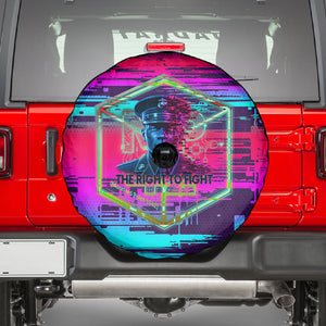 Montford Point Marines Legacy 1942 Spare Tire Cover The Right To Fight Retro Glitch Vaporwave Art