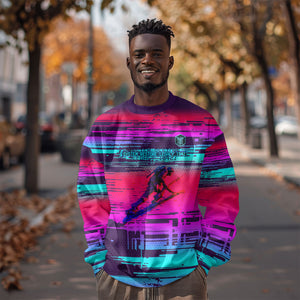 Montford Point Marines Legacy 1942 Sweatshirt The Right To Fight Retro Glitch Vaporwave Art