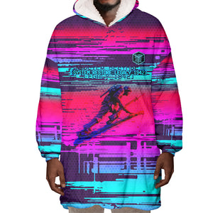 Montford Point Marines Legacy 1942 Wearable Blanket Hoodie The Right To Fight Retro Glitch Vaporwave Art