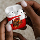 Isom Dart Outlaw Of The Green River Browns Park AirPods Case Vintage Western Black Cowboy Skull Desert Sunset