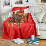 Isom Dart Outlaw Of The Green River Browns Park Blanket Vintage Western Black Cowboy Skull Desert Sunset