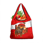Isom Dart Outlaw Of The Green River Browns Park Grocery Bag Vintage Western Black Cowboy Skull Desert Sunset