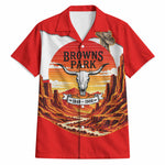 Isom Dart Outlaw Of The Green River Browns Park Hawaiian Shirt Vintage Western Black Cowboy Skull Desert Sunset