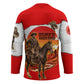 Isom Dart Outlaw Of The Green River Browns Park Hockey Jersey Vintage Western Black Cowboy Skull Desert Sunset