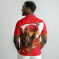Isom Dart Outlaw Of The Green River Browns Park Polo Shirt Vintage Western Black Cowboy Skull Desert Sunset