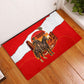 Isom Dart Outlaw Of The Green River Browns Park Rubber Doormat Vintage Western Black Cowboy Skull Desert Sunset
