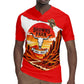 Isom Dart Outlaw Of The Green River Browns Park Rugby Jersey Vintage Western Black Cowboy Skull Desert Sunset