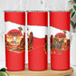 Isom Dart Outlaw Of The Green River Browns Park Skinny Tumbler Vintage Western Black Cowboy Skull Desert Sunset