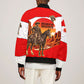 Isom Dart Outlaw Of The Green River Browns Park Sleeve Zip Bomber Jacket Vintage Western Black Cowboy Skull Desert Sunset