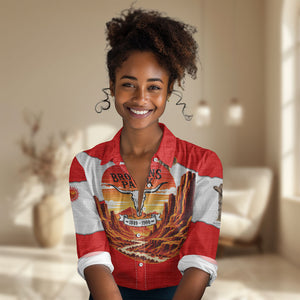 Isom Dart Outlaw Of The Green River Browns Park Women Casual Shirt Vintage Western Black Cowboy Skull Desert Sunset