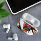 Isom Dart Black Cowboy Rider Of The Lost Frontier AirPods Case Vintage Western Outlaw Graphic Illustration Wild West Legend