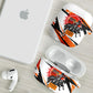 Isom Dart Black Cowboy Rider Of The Lost Frontier AirPods Case Vintage Western Outlaw Graphic Illustration Wild West Legend