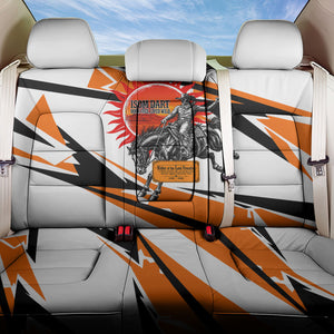 Isom Dart Black Cowboy Rider Of The Lost Frontier Back Car Seat Cover Vintage Western Outlaw Graphic Illustration Wild West Legend