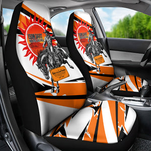 Isom Dart Black Cowboy Rider Of The Lost Frontier Car Seat Cover Vintage Western Outlaw Graphic Illustration Wild West Legend