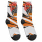 Isom Dart Black Cowboy Rider Of The Lost Frontier Crew Socks Vintage Western Outlaw Graphic Illustration Wild West Legend