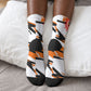Isom Dart Black Cowboy Rider Of The Lost Frontier Crew Socks Vintage Western Outlaw Graphic Illustration Wild West Legend