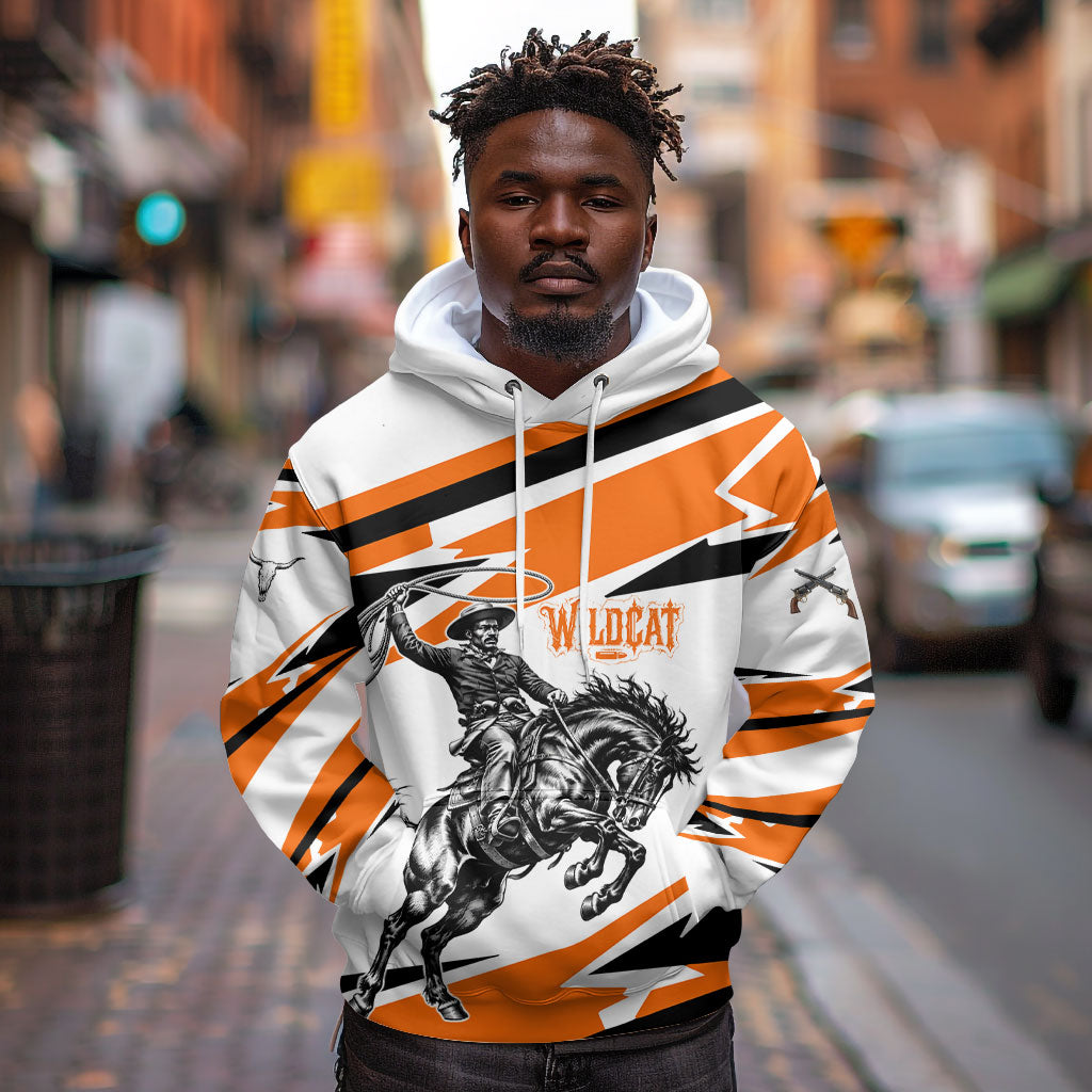 Isom Dart Black Cowboy Rider Of The Lost Frontier Hoodie Vintage Western Outlaw Graphic Illustration Wild West Legend