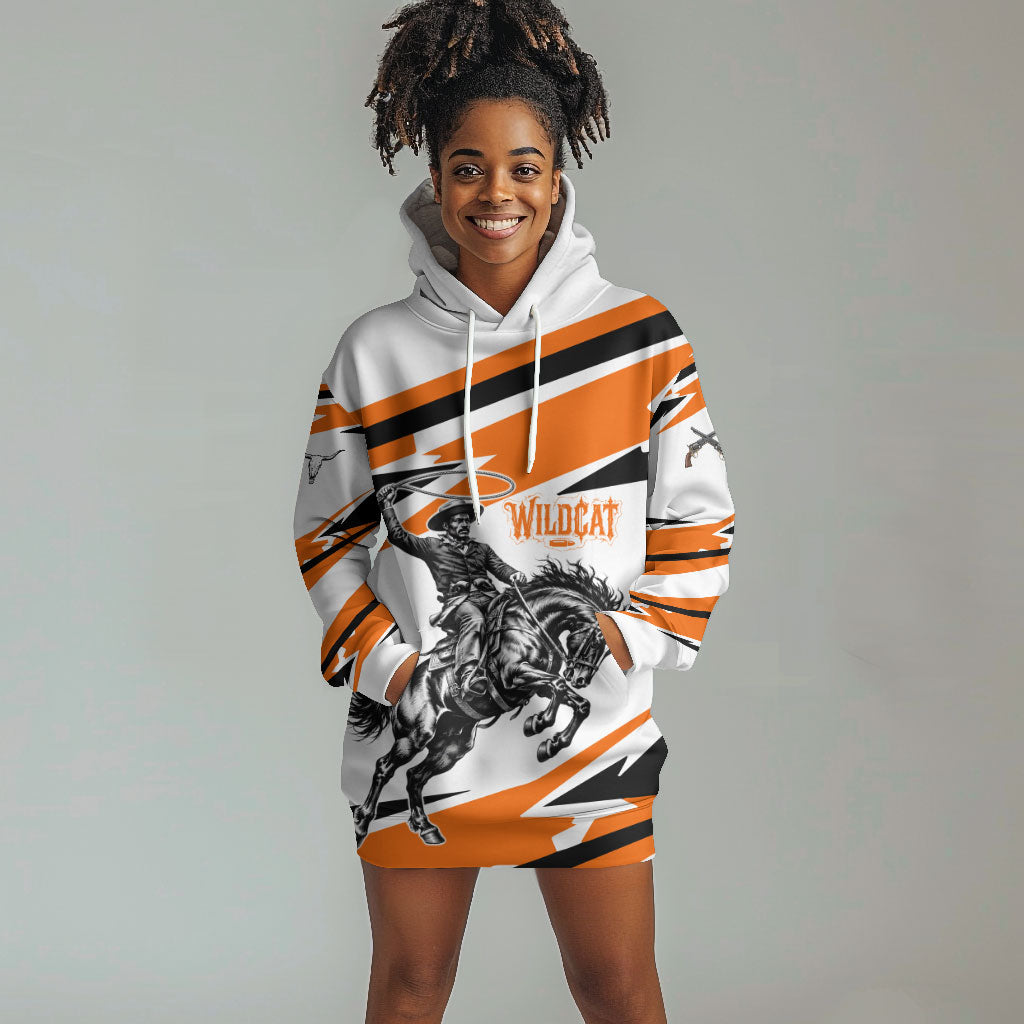 Isom Dart Black Cowboy Rider Of The Lost Frontier Hoodie Dress Vintage Western Outlaw Graphic Illustration Wild West Legend