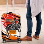 Isom Dart Black Cowboy Rider Of The Lost Frontier Luggage Cover Vintage Western Outlaw Graphic Illustration Wild West Legend