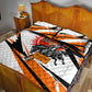 Isom Dart Black Cowboy Rider Of The Lost Frontier Quilt Bed Set Vintage Western Outlaw Graphic Illustration Wild West Legend