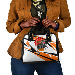 Isom Dart Black Cowboy Rider Of The Lost Frontier Shoulder Handbag Vintage Western Outlaw Graphic Illustration Wild West Legend