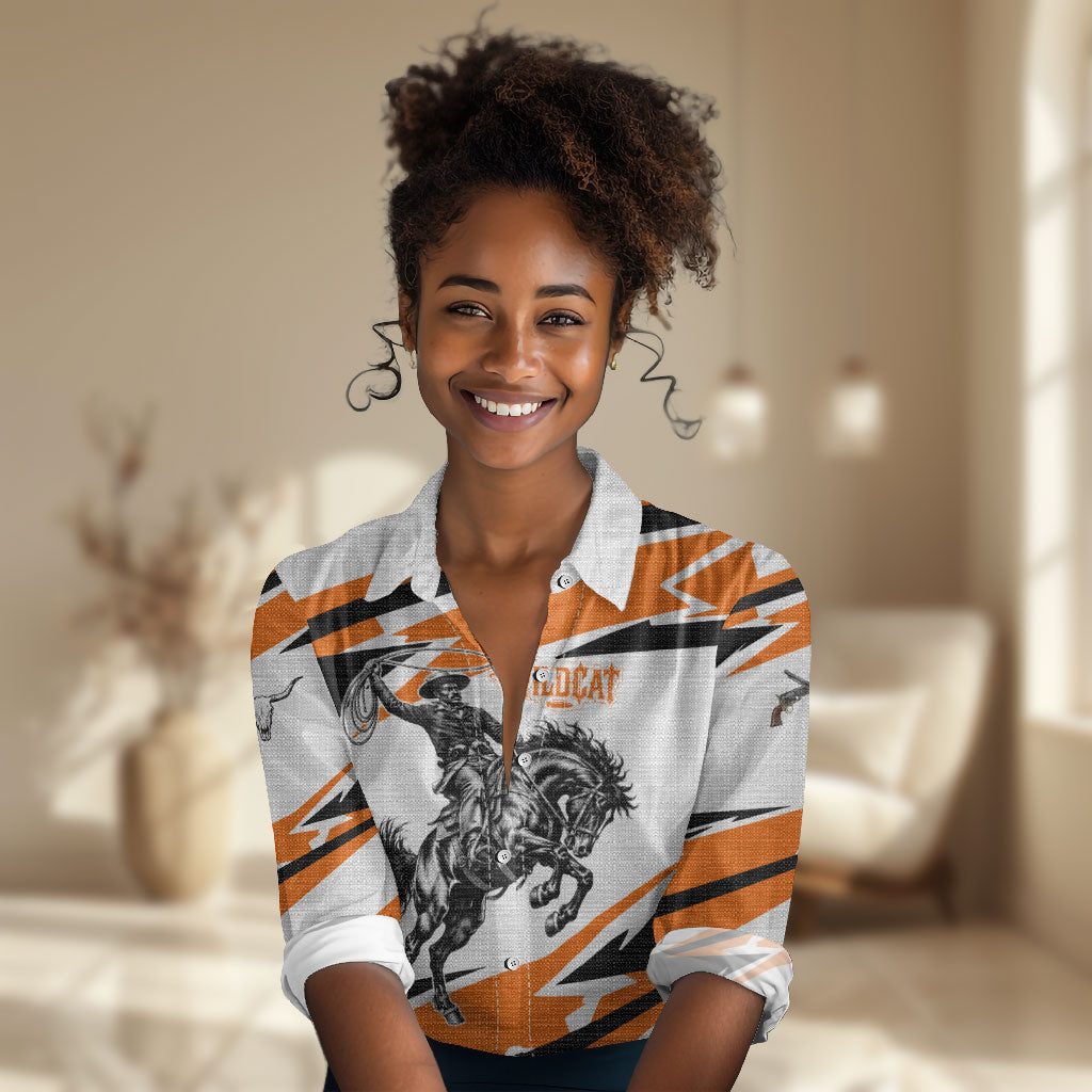 Isom Dart Black Cowboy Rider Of The Lost Frontier Women Casual Shirt Vintage Western Outlaw Graphic Illustration Wild West Legend