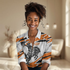 Isom Dart Black Cowboy Rider Of The Lost Frontier Women Casual Shirt Vintage Western Outlaw Graphic Illustration Wild West Legend