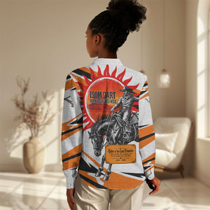 Isom Dart Black Cowboy Rider Of The Lost Frontier Women Casual Shirt Vintage Western Outlaw Graphic Illustration Wild West Legend