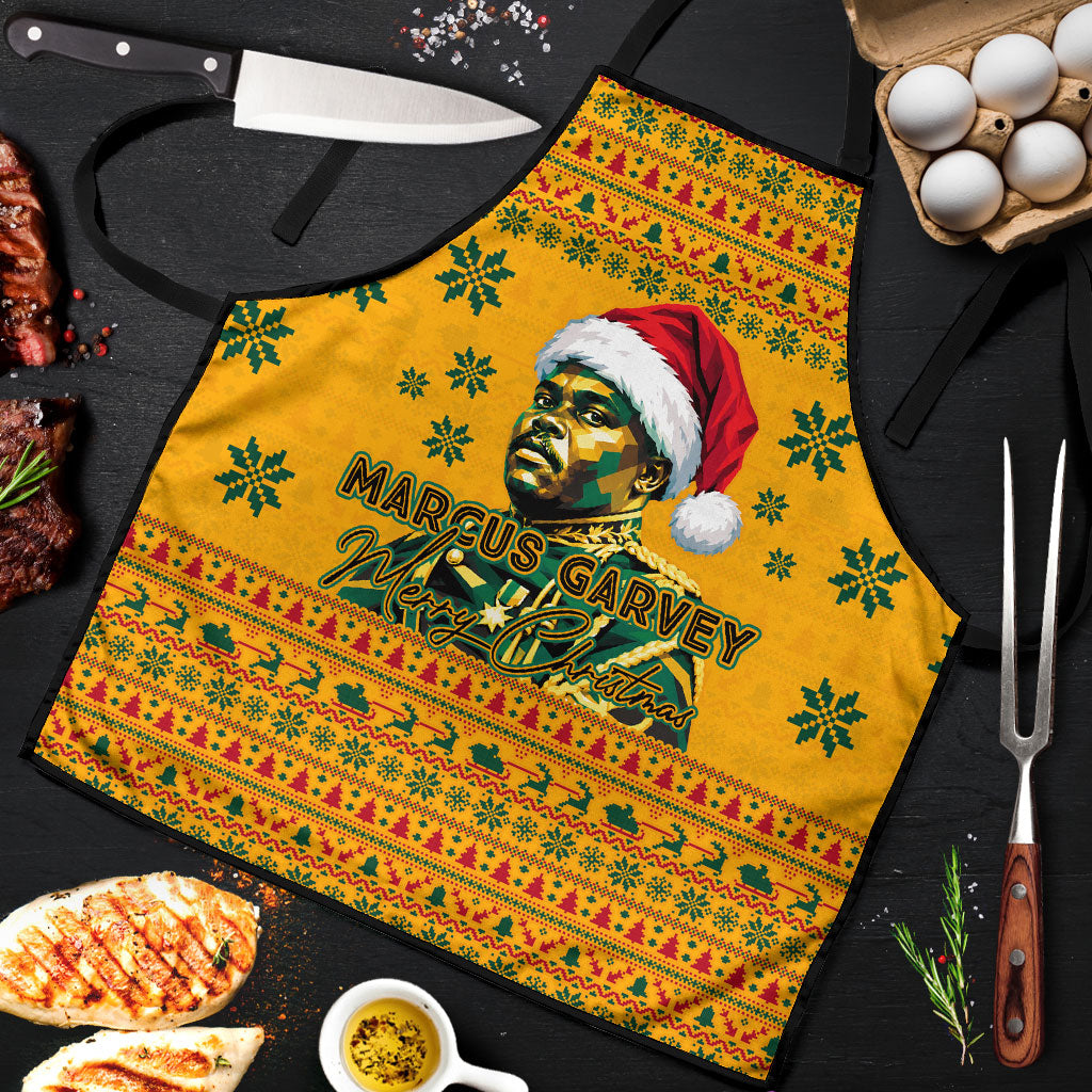 Marcus Garvey Christmas Apron Inspirational History Quote Ugly Knitted Pattern Festive