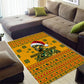 Marcus Garvey Christmas Area Rug Inspirational History Quote Ugly Knitted Pattern Festive