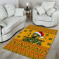 Marcus Garvey Christmas Area Rug Inspirational History Quote Ugly Knitted Pattern Festive