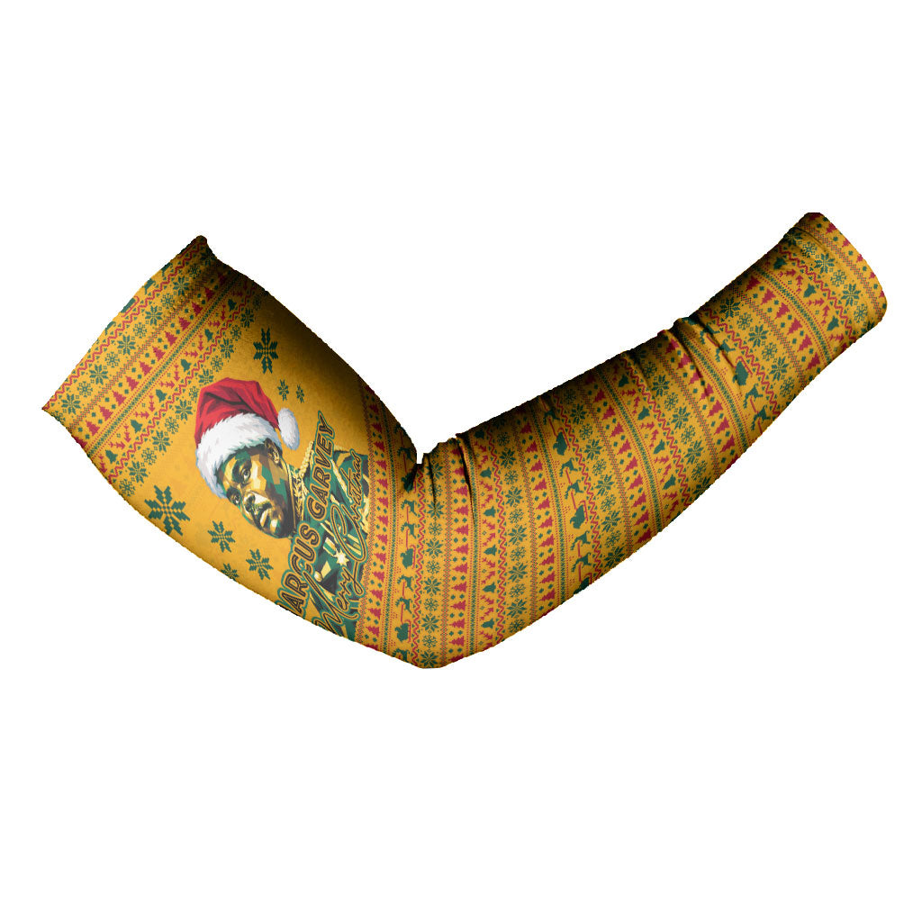 Marcus Garvey Christmas Arm Sleeves Inspirational History Quote Ugly Knitted Pattern Festive