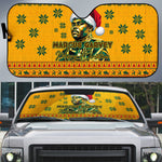 Marcus Garvey Christmas Auto Sun Shade Inspirational History Quote Ugly Knitted Pattern Festive
